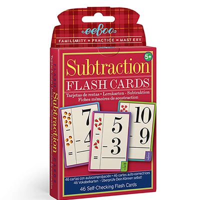 Subtraction Flash Cards